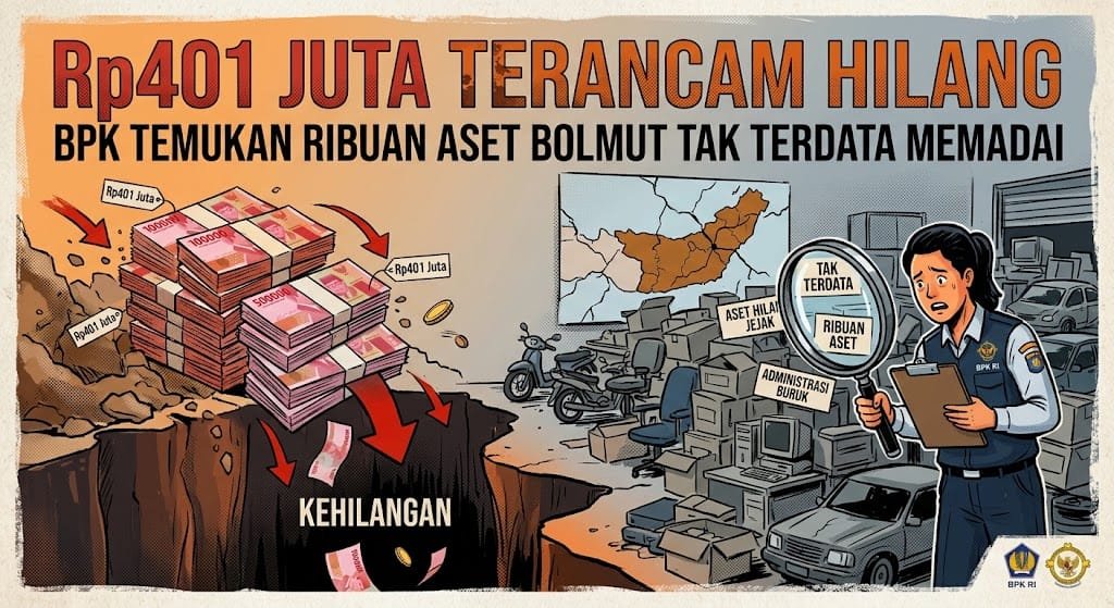 Rp401 Juta Terancam Hilang, BPK Temukan Ribuan Aset Bolmut Tak Terdata Memadai