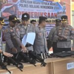 Wakapolres Bolmut Pimpin Pemeriksaan 98 Senjata Api dan Kendaraan Dinas